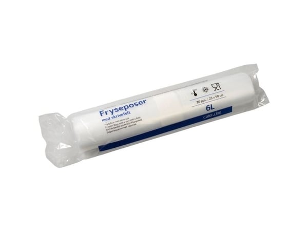 Frysepose, ABENA Cater-Line, 6 l, klar, LDPE/jomfruelig, 25x50cm - (15 ruller x 30 poser)