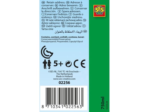 SES Creative Mega bobler refill, 750 ml, 5 år, Ikke for barn 0-3 år