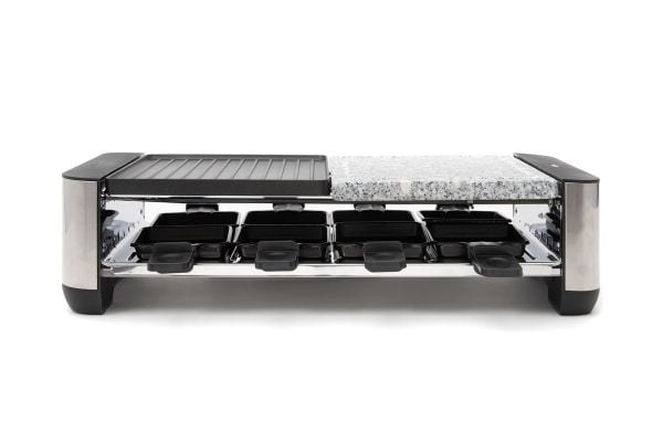 Fritel RSG 3280, 8 person(er), Sort, Rustfritt stål, Hvit, Aluminium/sten, 495 x 225 mm, Rotasjon, 1400 W