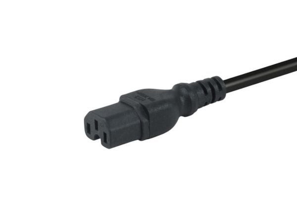Equip 112170, 1,8 m, C14-liitin, C15-liitin, H05VV-F3G, 250 V, 10 A