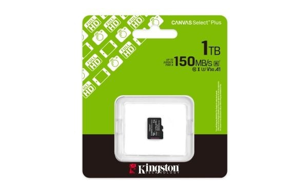 Kingston Canvas Select Plus - Flashminnekort - 1 TB - A1 / Video Class V30 / UHS-I U3 / Class10 - microSDXC UHS-I