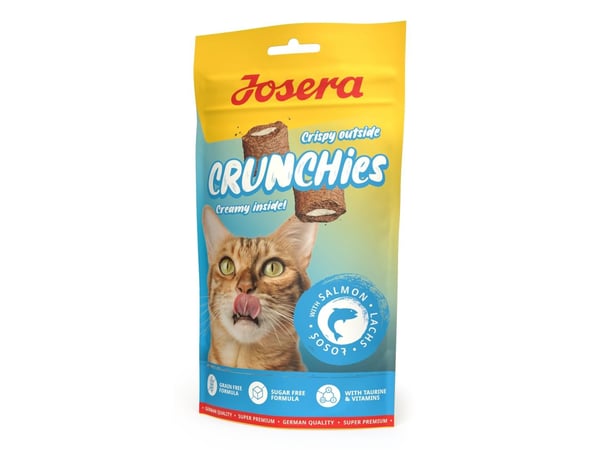 Josera Crunchies, Snacks, Katt, Voksen, Laks, 60 g, Sukkerfri