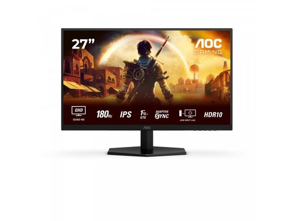 AOC G4 Q27G42XE, 68,6 cm (27"), 2560 x 1440 piksler, Quad HD, 1 ms, Svart, Rød