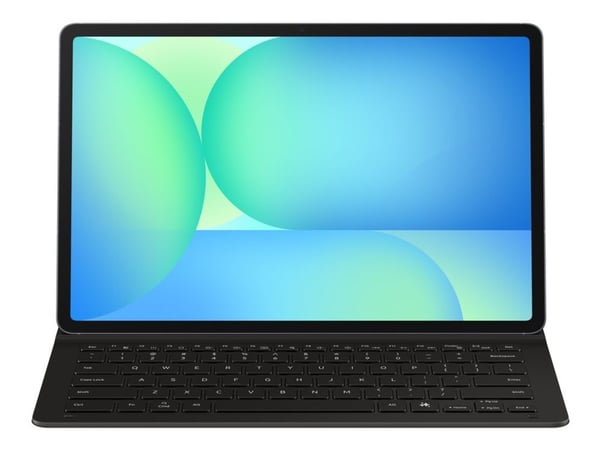 Samsung EF-DX620 - Tastatur og folioveske (bokomslag) - slank, AI-tast - trådløs - POGO pin, Bluetooth - svart tastatur, svart boks - for Galaxy Ta...