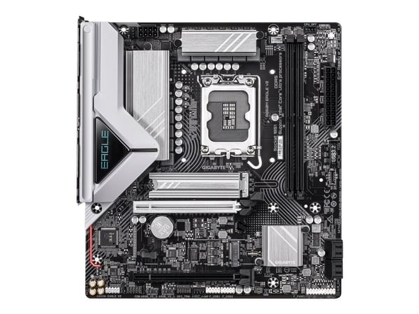 Gigabyte B860M EAGLE V2 - Hovedkort - micro ATX - LGA1851-sokkel - B860 Chipset - USB 3.2 Gen 1, USB-C 3.2 Gen 1 - 2.5 Gigabit LAN - innbygd grafik...