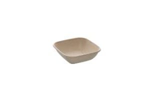 Salatskål 750ml L170xB170xH52mm Bagasse Bionedbrydelig Natur,6 ps x 50 stk/krt