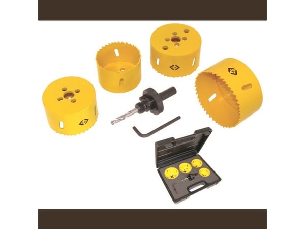 C.K 424046 stikksagsett, 6 deler 65 / 70 / 76 / 83 mm, 1 sett