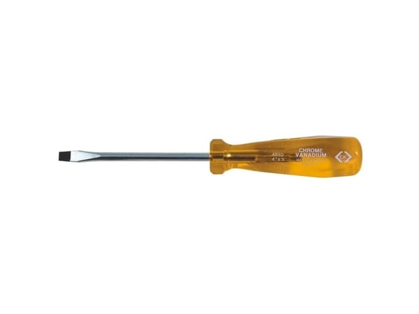 C.K. verksted kærv-skrutrekker bladbredde 7 mm, bladlengde 125 mm DIN 5264, DIN ISO 2380-2