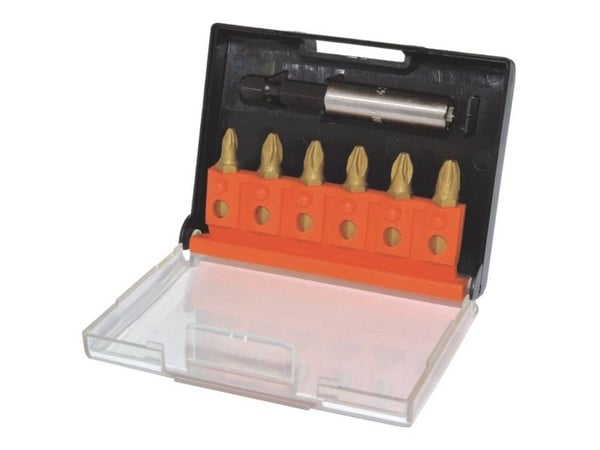 C.K. T4569TINC skrutrekker 6-i-1 bitsett TIN Pozidriv