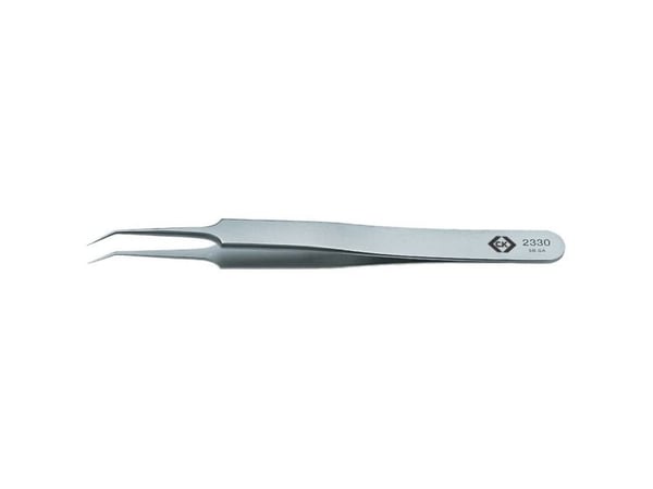 C.K. T2330 Precisionspincett 5b SA Spets, böjd 60°, superfin 110 mm