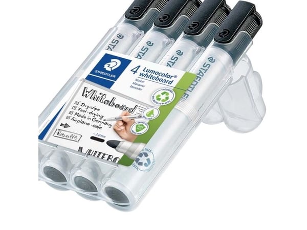 Taulumerkit, Staedtler, 351 pyöreä, musta, 351-9 WP4, 5 kpl laatikko - (5 kpl)