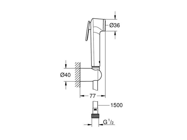 GROHE Tempesta-F Trigger Spray 30, 1 stykker