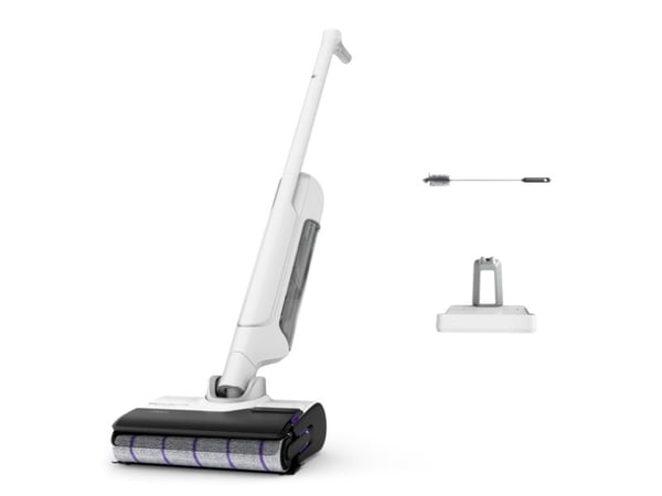 Rowenta X Clean 10, 2-i-1 stavstøvsuger, Uten pose, Sølv, Hvit, 0,79 l, 0,67 l, Rektangulær Rowenta X Clean 10, 2-i-1 stavstøvsuger, Uten pose, Sølv, Hvit, 0,79 l, 0,67 l, Rektangulær