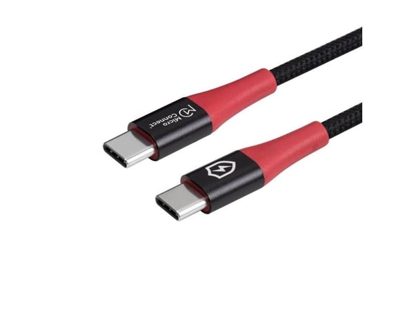 MicroConnect - USB-kabel - 24 pin USB-C (hane) till 24 pin USB-C (hane) - USB 2.0 - 1.5 m - USB-strömförsörjning (240W), säker laddning, datablocke...