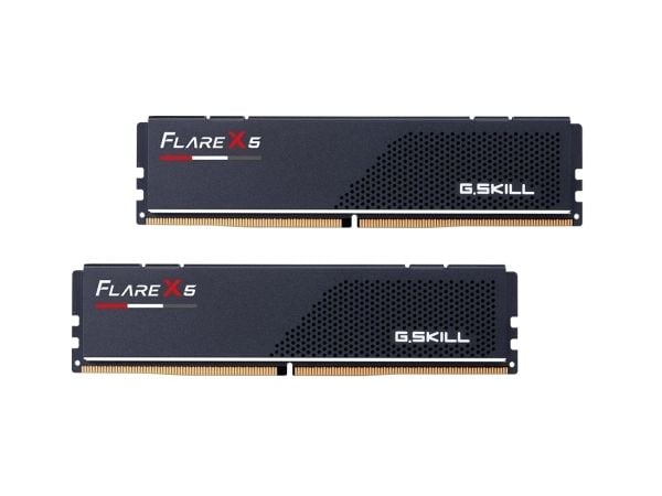G.Skill Flare X5 - DDR5 - sett - 128 GB: 2 x 64 GB - DIMM 288-pin lav profil - 6000 MT/s / PC5-48000 - CL34 - 1.35 V - ikke-bufret - ikke-ECC - mat...