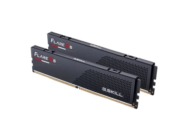 G.Skill Flare X5 - DDR5 - sett - 128 GB: 2 x 64 GB - DIMM 288-pin lav profil - 6000 MT/s / PC5-48000 - CL34 - 1.35 V - ikke-bufret - ikke-ECC - mat...