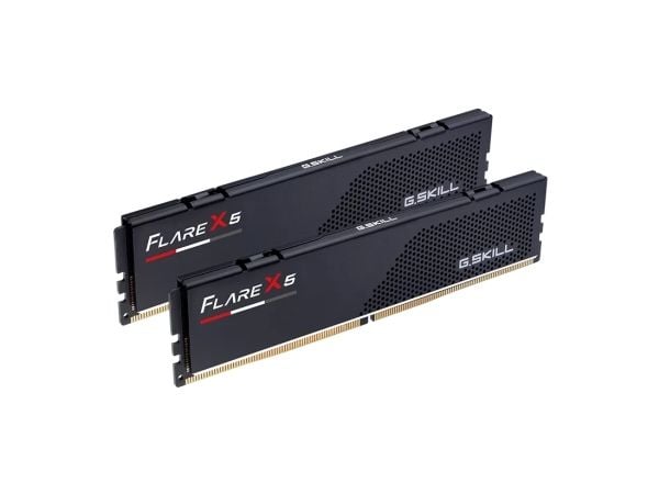 G.Skill Flare X5 - DDR5 - sett - 128 GB: 2 x 64 GB - DIMM 288-pin lav profil - 6000 MT/s / PC5-48000 - CL34 - 1.35 V - ikke-bufret - ikke-ECC - mat...