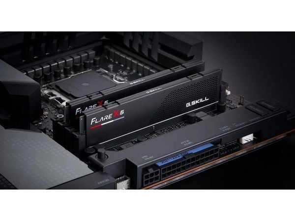 G.Skill Flare X5 - DDR5 - sett - 128 GB: 2 x 64 GB - DIMM 288-pin lav profil - 6000 MT/s / PC5-48000 - CL34 - 1.35 V - ikke-bufret - ikke-ECC - mat...