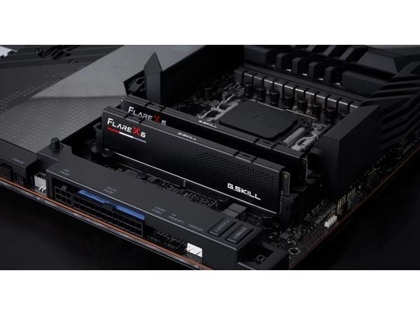 G.Skill Flare X5 - DDR5 - sett - 128 GB: 2 x 64 GB - DIMM 288-pin lav profil - 6000 MT/s / PC5-48000 - CL34 - 1.35 V - ikke-bufret - ikke-ECC - mat...