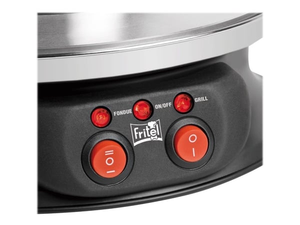 FRITEL FG 2970 - Fondue pot / grill - 2 liter - 2 kW - rustfritt stål svart
