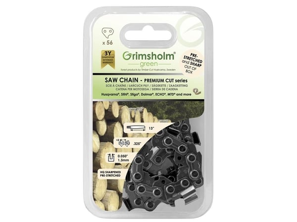 Grimsholm sagkjede PREMIUM CUT56DL 325"050"/1,3 mm Grimsholm sagkjede PREMIUM CUT56DL 325"050"/1,3 mm