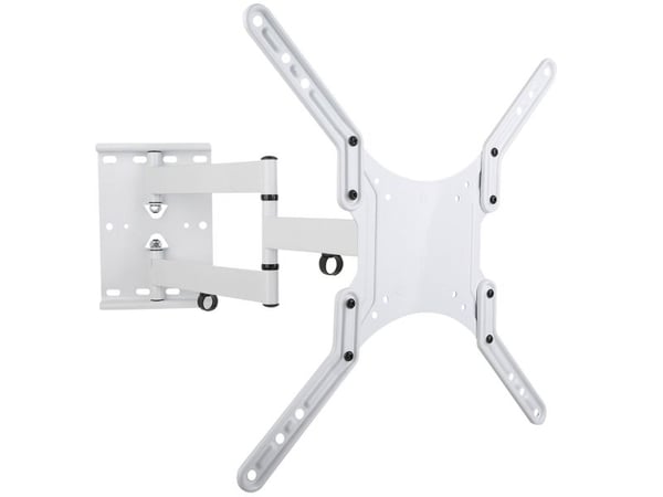 TECHly - Brakett - Ultra-Slim - for LCD-TV - hvit - skjermstørrelse: 23"-55" - monteringsgrensesnitt: inntil 400 x 400 mm - veggmonterbar