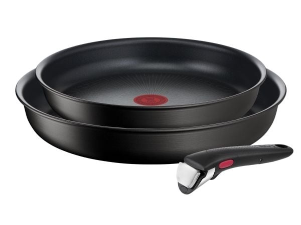 Tefal Ingenio Unlimited L76390, Stekesett, Svart, Aluminium, Titan, Svart, Thermo-Spot
