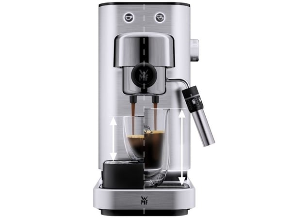 WMF Lumero 04.1237.0011, Espressomaskin, 1,4 l, Malt kaffe, 1350 W, Rustfritt stål