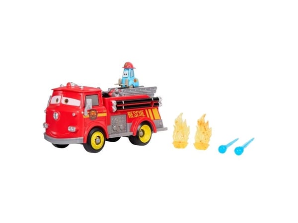 Disney Pixar Cars Disney and Pixar Cars Radiator Springs Race & Rescue Fire Fighting Red & Guido ja tarvikkeita, Paloauto, 3 vuosi/vuosia, Muovi, M...