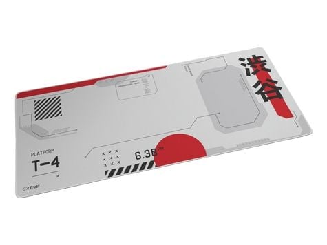 Trust GXT 759 XXL, Sort, Grå, Rød, Hvid, Billede, Polyethylenterephthalatfolie (PET), Skridsikker bund, Gaming musemåtte