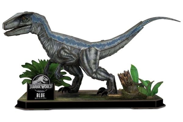 Revell 00247 3D-puslespill Jurassic World Blue Velociraptor - 57 deler, 38,4 cm