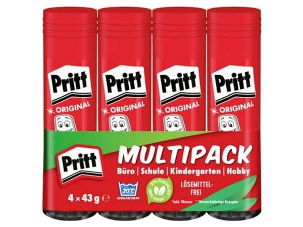 Pritt Pritt limstifter multipack, 4 x 43 g, 9H PK8MP