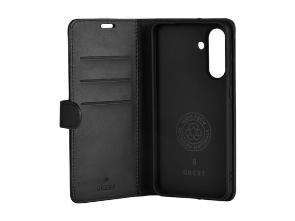 GRE8T - Flipomslag til mobiltelefon - GRS - PLA-bioplastikk - sort - for Samsung Galaxy A36