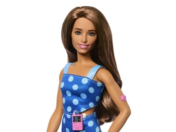 Barbie Fashionista Doll Blue Polka Dot (Diabetes)