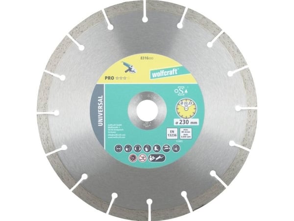 Wolfcraft diamantskjæreskive 230 mm 22.23 mm 1 stk