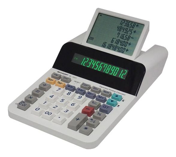 Sharp EL-1501 pöytälaskin valkoinen ( SH-EL1501 )
