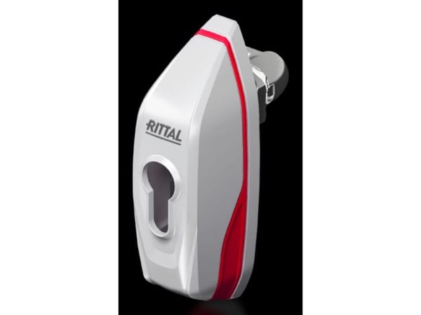 Rittal 2537.100, Dørhåndtak, Plast, Zink, Rød, Hvit, 1 stykker, 290 g