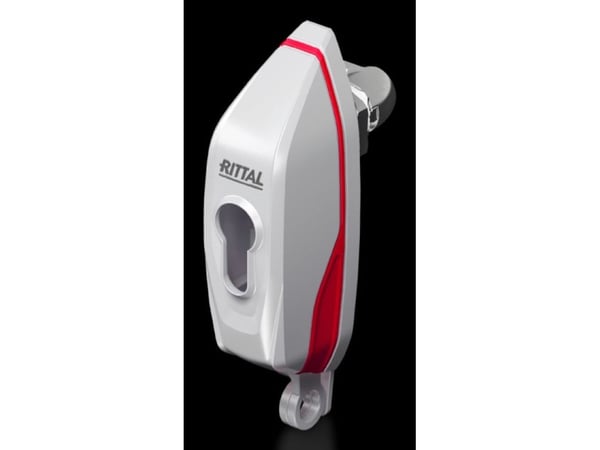 Rittal 2537.300, Dørhåndtak, Plast, Zink, Rød, Hvit, 1 stykker, 320 g