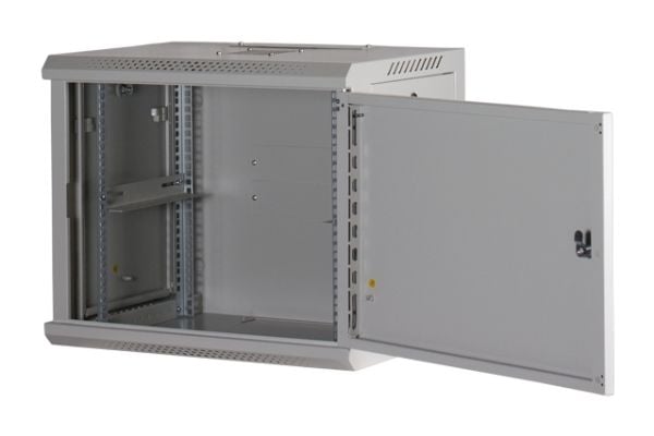 Rockstable RS19-6409WS, Veggmonterbar hylle, 9U, 60 kg, Nøkkellås, Hvit