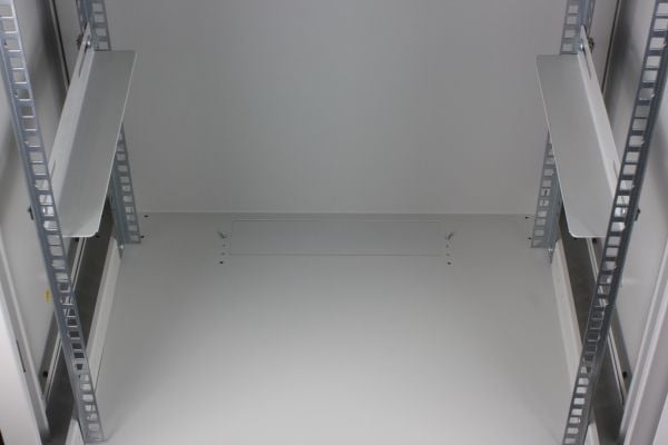 Rockstable RS19-6409WS, Veggmonterbar hylle, 9U, 60 kg, Nøkkellås, Hvit