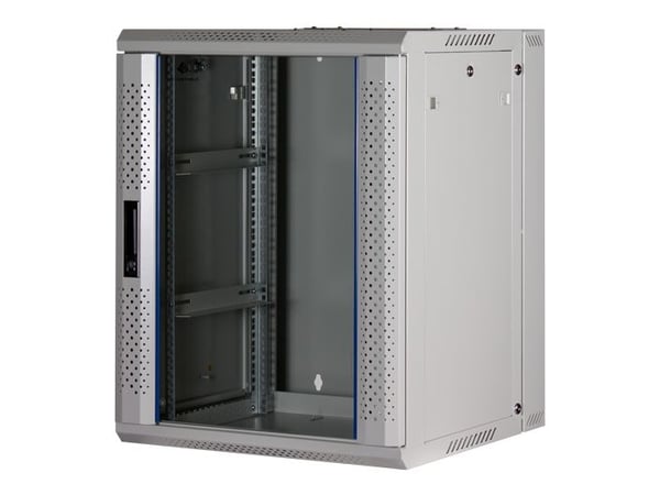 Rockstable RS19-6615W, Veggmonterbar hylle, 15U, 60 kg, Nøkkellås, Hvit