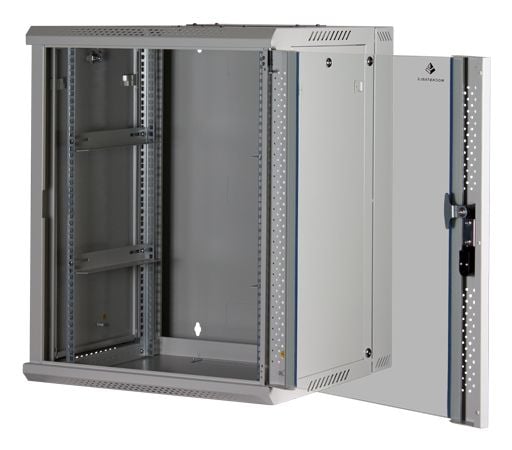 Rockstable RS19-6615W, Veggmonterbar hylle, 15U, 60 kg, Nøkkellås, Hvit