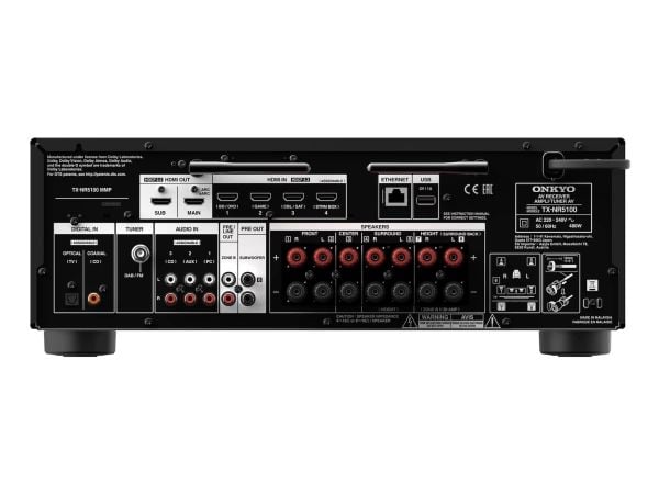 ONKYO TX-NR5100, 7.2 kanavaa, Surround, 160 W, 125 W, 85 W, 0,08%