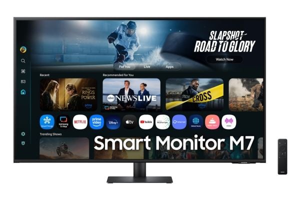 Samsung S43FM700UU - M70F Series - LED-skjerm - Smart - 43" - 3840 x 2160 4K UHD (2160p) @ 60 Hz - VA - 300 cd/m² - 5000:1 - HDR10 - 4 ms - 2xHDMI,...