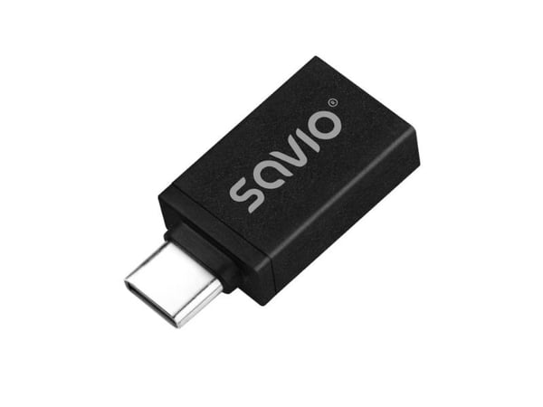USB-adapter Savio AK-80 USB-A till USB-C svart (SAVAK-80)