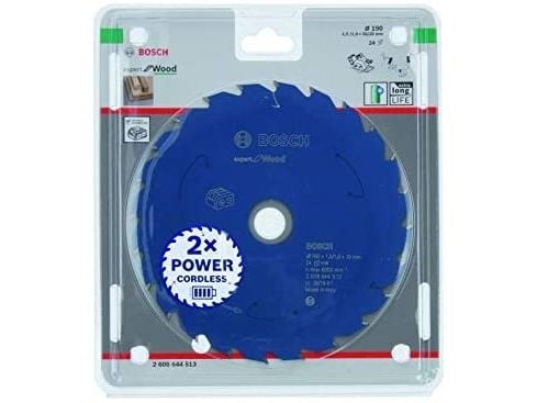 Bosch Expert for Wood - Sirkelformet sagblad - for tre - 190 mm - 24 tenner