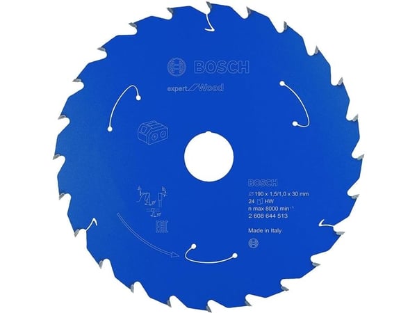 Bosch Expert for Wood - Sirkelformet sagblad - for tre - 190 mm - 24 tenner