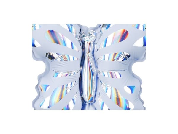 PartyDeco FB253-3, Lekeballong, Folie, Assorterte farger, Holografisk, Universell, Butterfly
