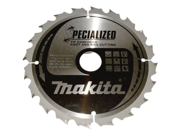 Makita Specialized, Tre, 18,5 cm, 3 cm, 8250 RPM, 2 mm, Makita