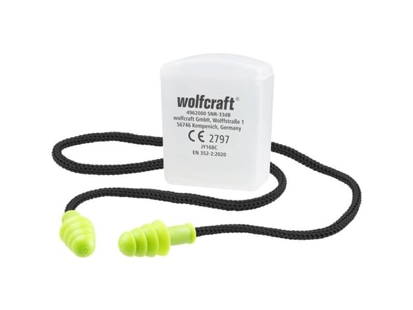 Wolfcraft hörselkåpor/bågehörselkåpor på båge, 33 dB